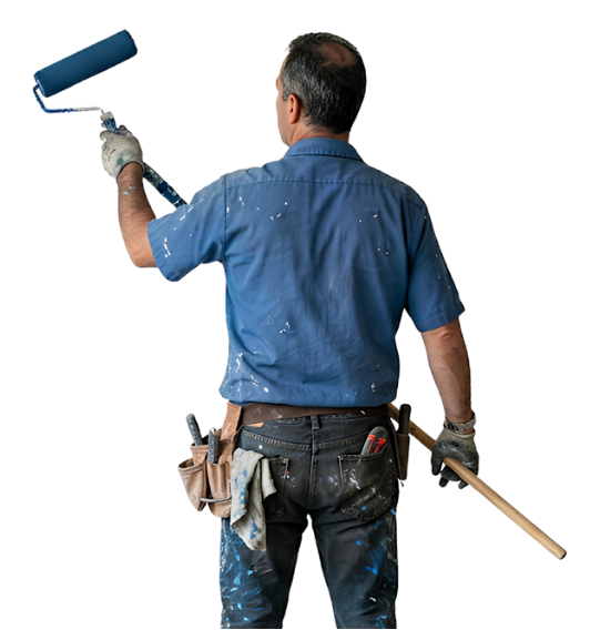 Painter with roller